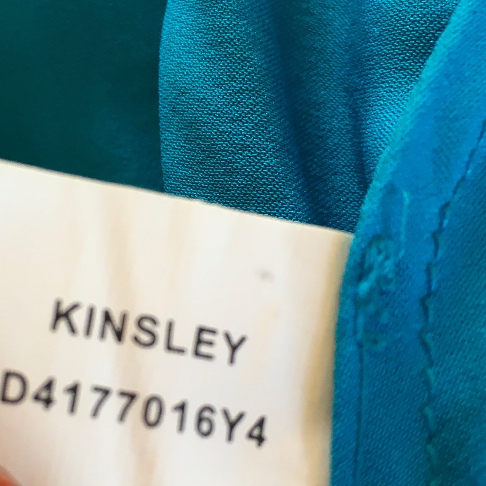 DVF Kinsley silk shift dress bird print blue 6_7